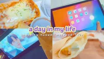 a day in my life ️ eating / subway greenwich chowking  unboxing huawei matepad T10s  18 again