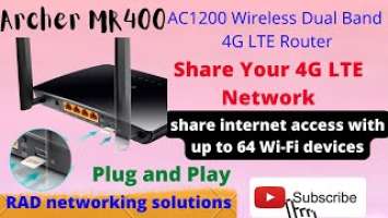 Unboxing Product Review TP-Link Archer MR400  AC1200 Wireless Dual Band 4G LTE Router -  Urdu/Hindi