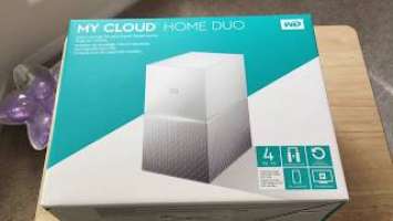 Western Digital My Cloud Home Duo 4TB RAID NAS Unboxing 10-20-17