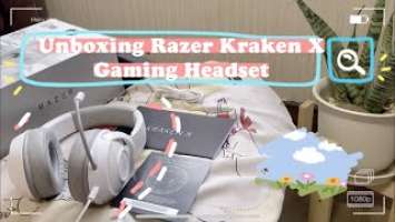 Unboxing Razer Kraken X สีขาว หูฟัง Gaming สุดคิ้ว ราคาก็คิ้วว✨ | Onnie and Garfield