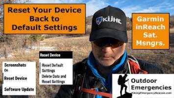 Reset Your Garmin inReach Mini 2 to Default Settings