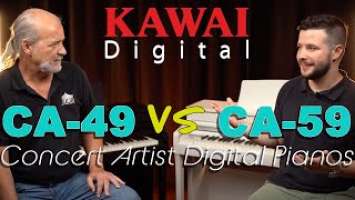 CA49 vs CA59 - Kawai Concert Series Digital Pianos Demo