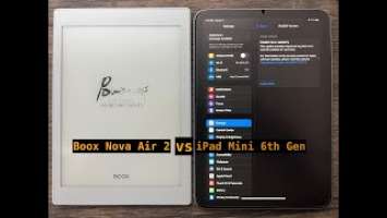 O'Reilly Books Application with Boox Nova Air 2 and ipad Mini 6th Gen