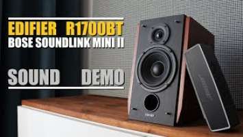 Bose Soundlink Mini II vs Edifier R1700BT (Bluetooth)  ||  Sound Demo w/ Bass Test