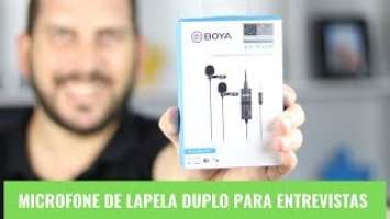 Microfone de Lapela Duplo para Entrevistas | Boya BY-M1DM [REVIEW]