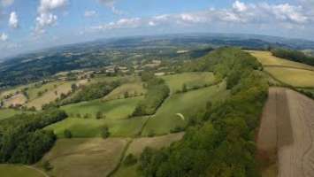 Paragliding at Batcombe on a hot July Day - SJCam M20