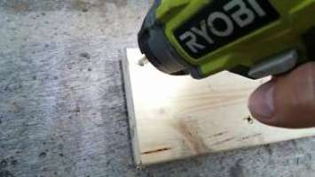 Испытание импульсного винтовёрта Ryobi R18ID3