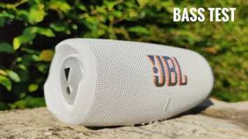 JBL CHARGE 5 WHITE ND - BASS TEST 100% VOL.