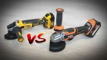 Сравнительный обзор аккумуляторных болгарок- DeWALT DCG405 vs AEG BEWS18