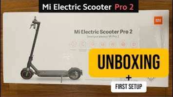 Xiaomi mi electric scooter PRO 2 -  not a pro [UNBOXING] [4K]