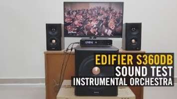 Gene Edifier S360DB 2.1 Speaker Sound Test (Orchestra - Violin Flute Drums)