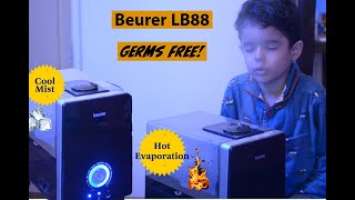 Using a Steamer/Vaporizer/Humidifier for cough cold, running nose home remedy - Beurer LB88 Hot Mist