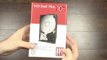 Unboxing WD 10TB Red Plus 5400 rpm SATA III 3 5" Internal NAS HDD