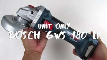 Mesin Gerinda Baterai Cordless Grinder Bosch GWS 180-LI - Unit Only - Brushless