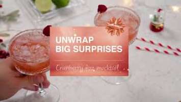 Cranberry fizz mocktail • Unwrap big surprises by Gorenje