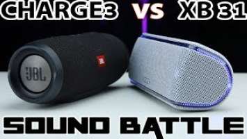 Sony SRS XB31 vs JBL CHARGE 3 : Sound Battle