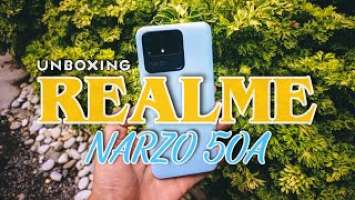 Unboxing Realme Narzo 50a Oxygen Blue Indonesia