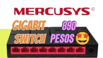 Mercusys MS108G 8-Port 10/100/1,000 Mbps Desktop Switch Gigabit Ports Network Switch