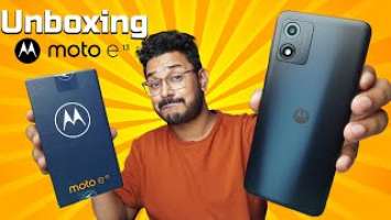 ಇಷ್ಟು ಕಡಿಮೆಗೆ ಈ ಲುಕ್ ಪಕ್ಕಾ ಯಾರು ಕೊಡಲ್ಲ⚡Moto e13 Unboxing in ಕನ್ನಡ⚡Unisoc T606, HD+ Display, 5000 mAh