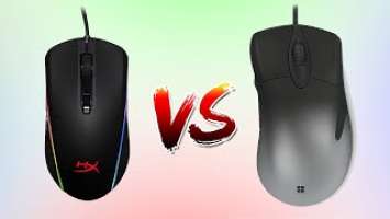 Hyperx pulsefire surge vs Microsoft pro intellimouse