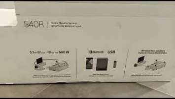 SONY HT-S40R sound bar Technology unboxing by clicker sevo