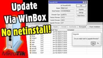 MikroTik hAP lite MANUAL FIRMWARE UPDATE via WinBox!