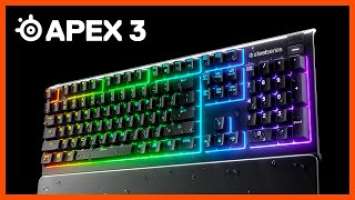 Apex 3: Water Resistant SteelSeries Keyboard