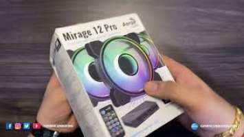 AeroCool Mirage 12 ARGB Pro Fan with controller Unboxing