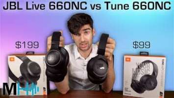 JBL Live 660NC vs Tune 660NC - $99 vs $199 - Bluetooth Noise Cancelling Headphone Comparison Review