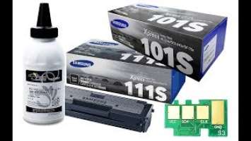 How to Refill Samsung D101S, D111S, Xerox Phaser 3020/WC3025 Cartridges, Chip & OPC Drum Replacement