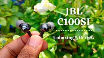 JBL C100SI Wired Earphones | Unboxing & Review