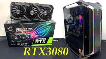 ASUS RTX 3080 ROG STRIX GAMING UNBOXINGA INSTALLATION BENCHMARK TEST