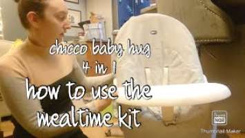 Chicco baby hug 4 in 1 - how to use the mealtime kit