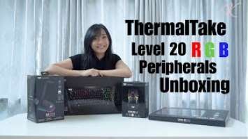 ThermalTake Level 20 RGB Peripherals Unboxing