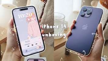 ✨ iPhone 14 Pro Max Purple | AESTHETIC unboxing + customisations