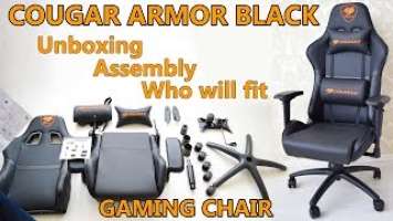 Gaming Chair Cougar Armor Black - Unboxing, Assembly and Review