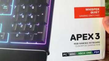 Steelseries apex 3 unboxing