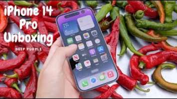 iPhone 14 Pro Deep Purple Quick Unboxing