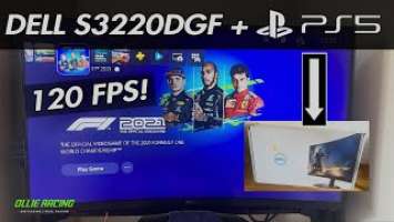 Dell S3220DGF Gaming Monitor Review using the PS5. Playing F1 2021 in 120 FPS! 32” curved monitor!