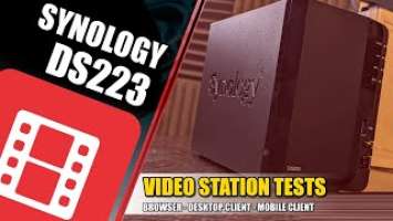 Synology DS223 NAS Video Station & DS Video Tests