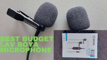 BOYA BY-M1 LAVALIER MIC Review/Test (UNBOXING) : How to connect and configure settings