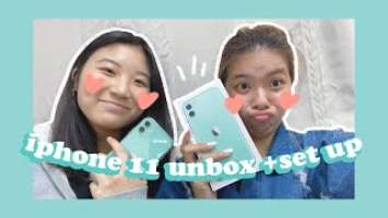 unboxing my bestfriend's new iphone 11 (+set up) | iphone unbox