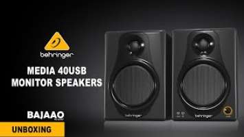 Behringer Monitor Speakers Media 40USB | Unboxing