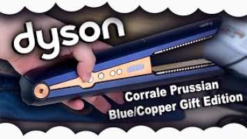 Синий утюжок Дайсон | Dyson Corrale Prussian Blue/Copper Gift Edition 408105-01