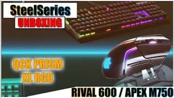 STEELSERIES APEX M750 / RIVAL 600 / QCK PRISM CLOTH XL - UNBOXING И ПЕРВЫЕ ВПЕЧАТЛЕНИЯ