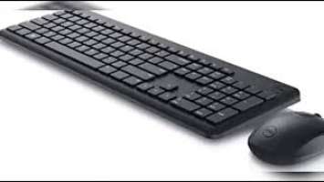 Dell Wireless Keyboard and Mouse - KM3322W,  Anti-Fade & Spill-Resistant Keys 36 Month Battery Life,