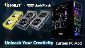 Palit PC Build | Custom Painted the RTX 3050 Dual ft. darkFlash DK210 Graffiti