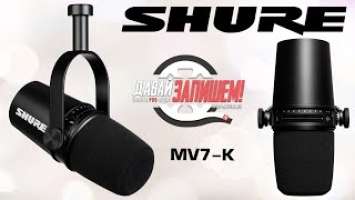 Микрофон Shure MV7 (для стрима, подкаста, голоса, вокала, XLR+USB)