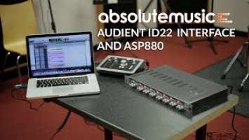 Audient ID22 USB Interface and ASP880 Set Up