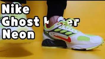 Nike air Ghost Racer NEON YELLOW unboxing/Nike air Ghost Racer on feet review